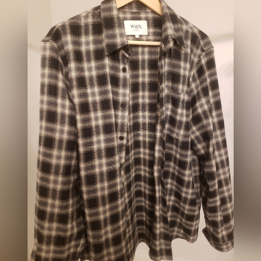 Wax London Men's Plaid Casual Button-Down Shirt